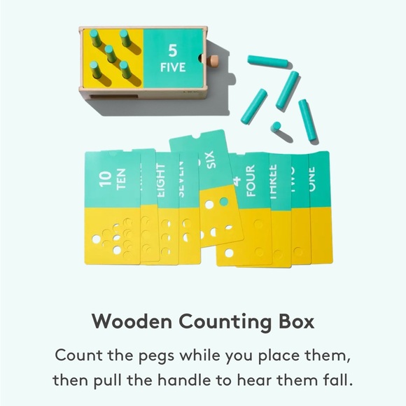 Lovevery Montessori Toy wooden Counting Box from the Play Kits - Picture 7 of 7